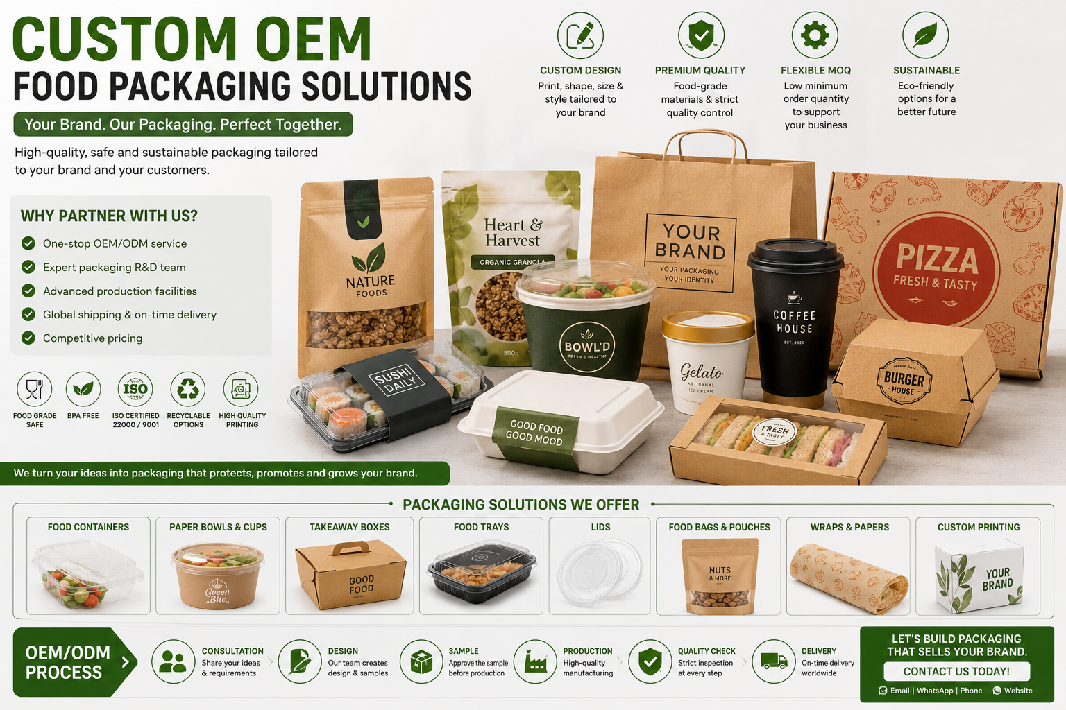 Custom OEM food packaging