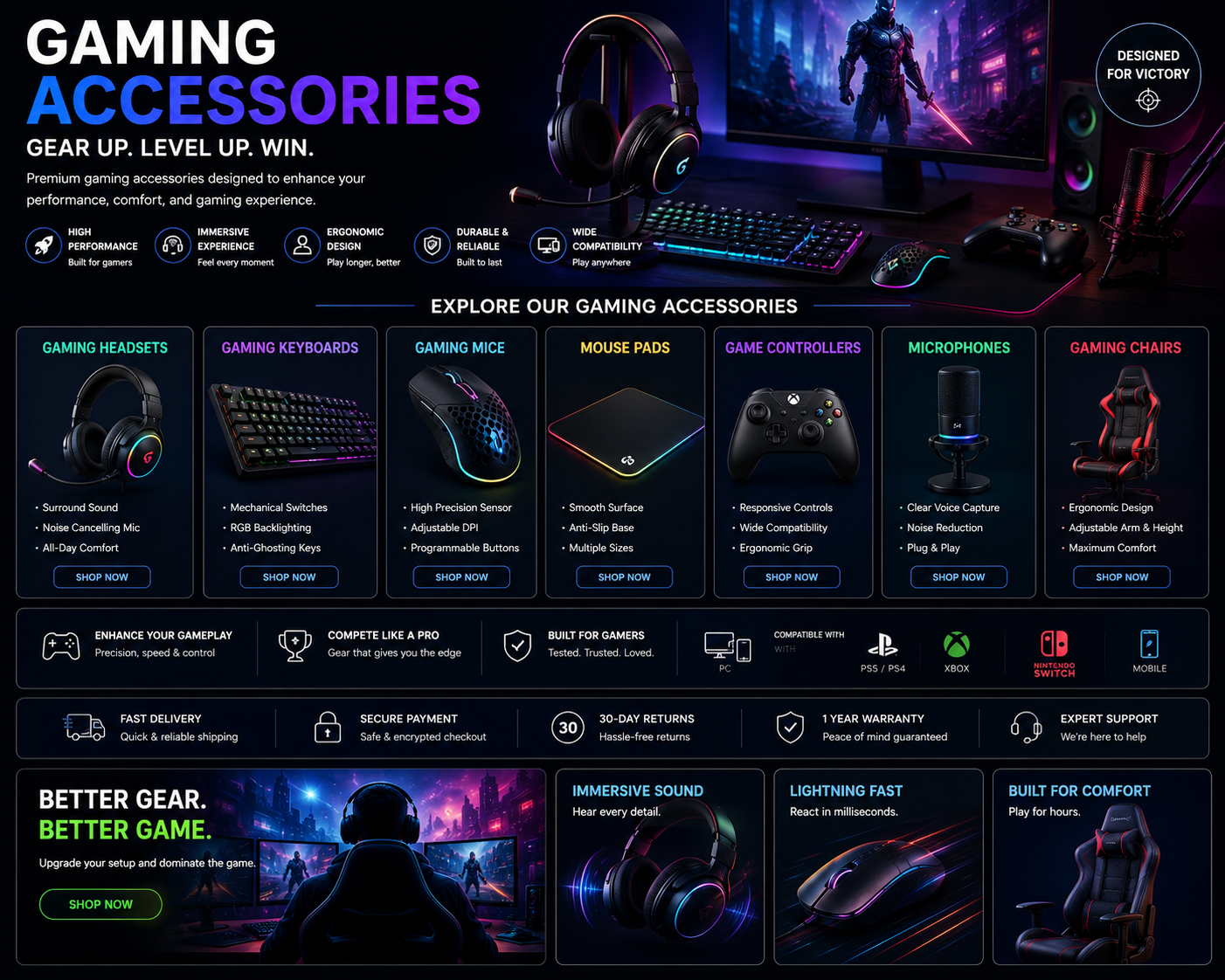 Gaming accessories