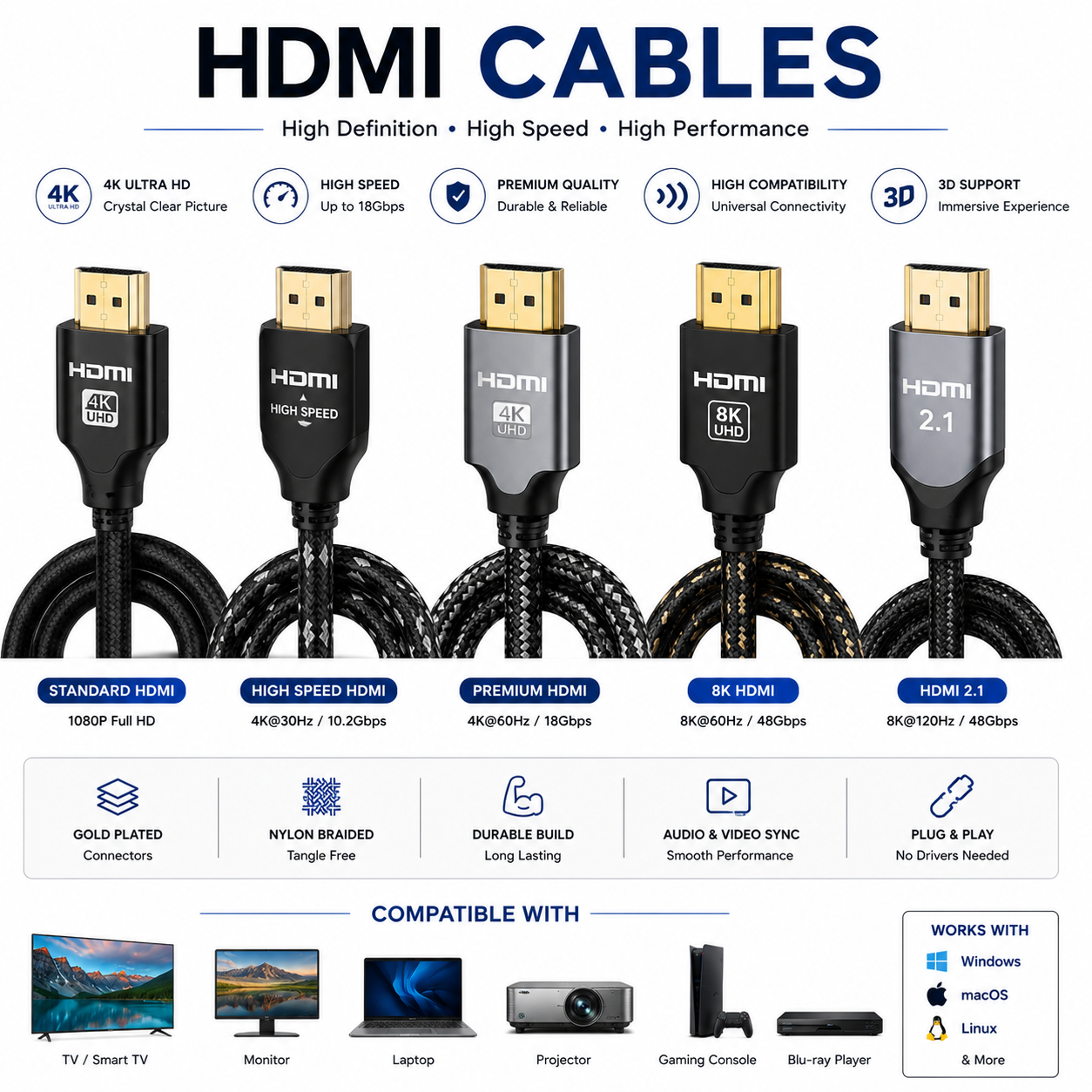 HDMI cables