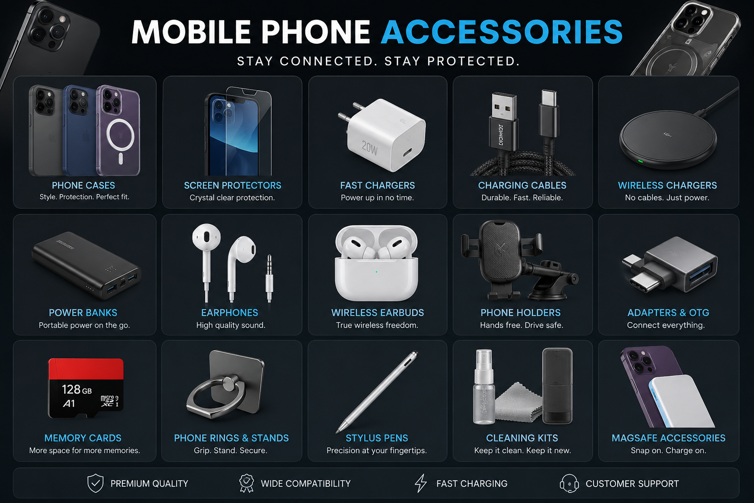 Mobile phone accessories