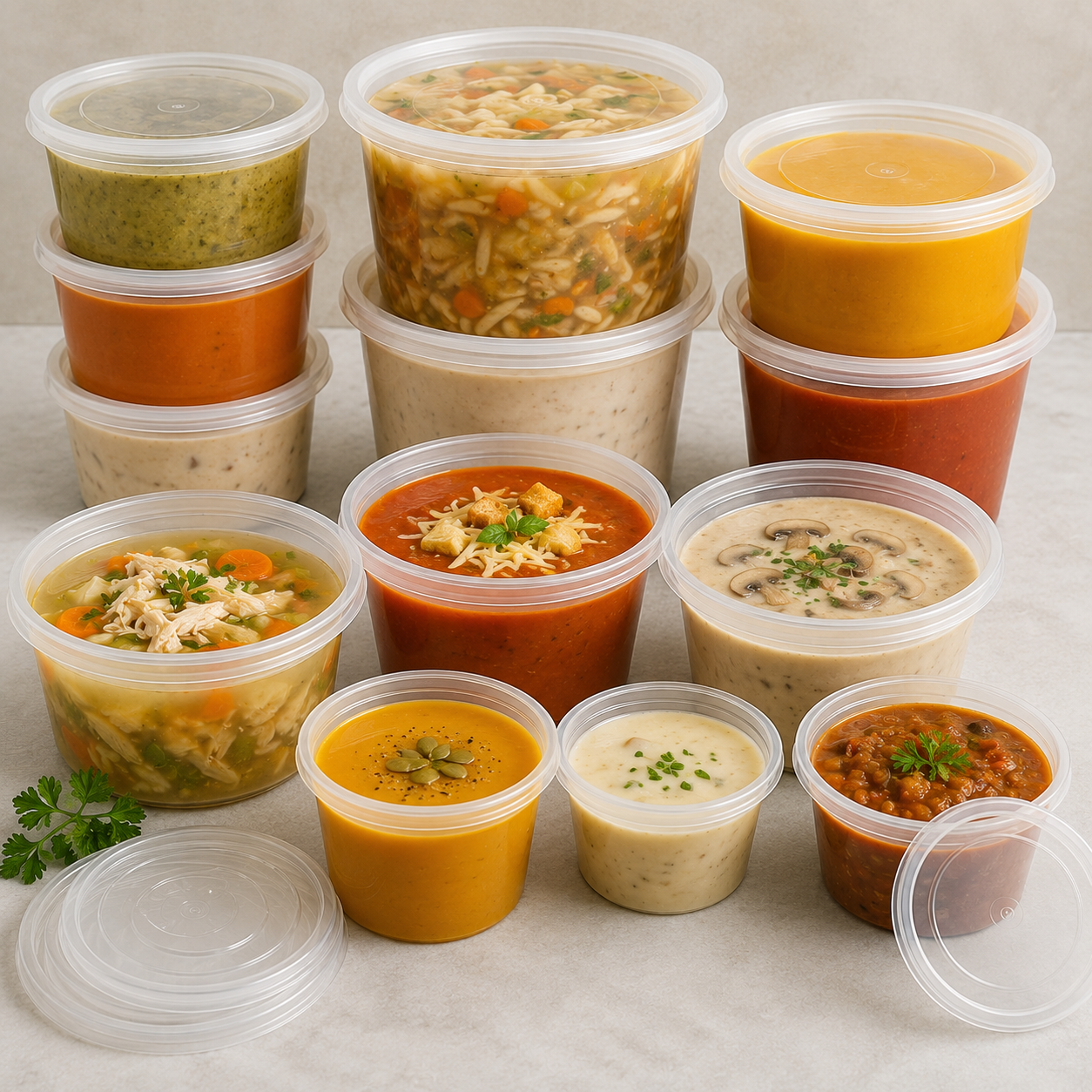 Soup containers